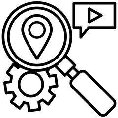 
Marketing symbol colored icon. Digital marketing campaign 
