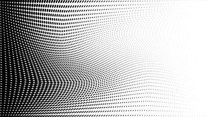 Light halftone dots grunge wide background
