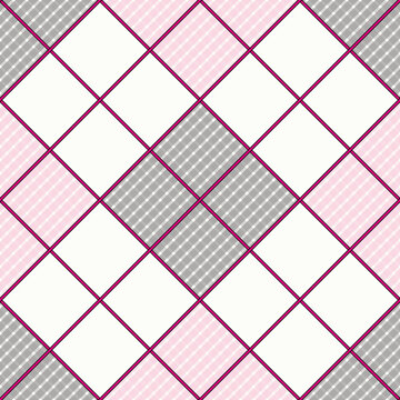 Roze, wit en zwart abstracte geometrisch patroon vector naadloos herhaal patroon