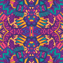 Tribal vintage abstract geometric ethnic seamless pattern ornamental.