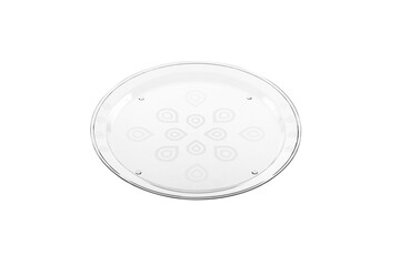 Disposable plastic containers on a white background