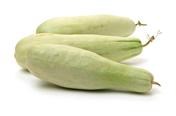 Muskmelon (yangjiaomitianguo) on white background