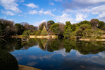 Fototapeta premium 晴れた日の日本庭園！