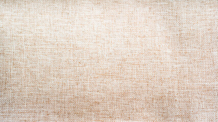 Fototapeta na wymiar close up of panoramic light brown fabric texture, textile background