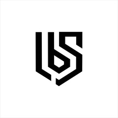 Creative Shield Secret  LBS Logo Design Vector