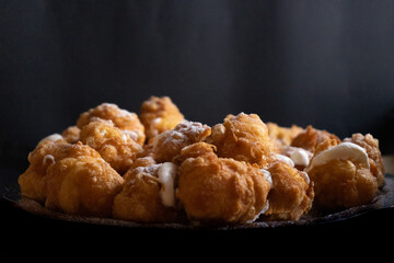 typical cake for the day of all the saints called fritters