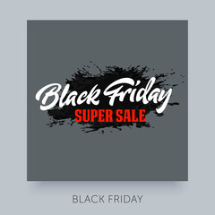 Black friday sale background. Abstract vector ad banner template layout. Design element for sale banners, posters, cards, print, flyer. Label concept of sale and discount.