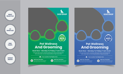 Pets & Animals Flyer Templates & Design
Vector Illustration Design  template in A4 size.