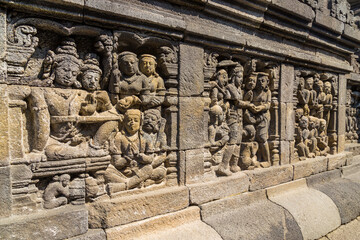 details in Borobudur Temple
