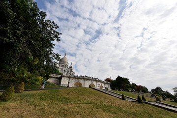 The Basilica of the Sacred Heart (Sacre Cœur Basilica). Montmartre, Paris, France