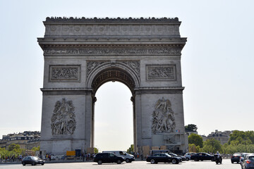Obraz premium Arch of triumphe, Paris, France