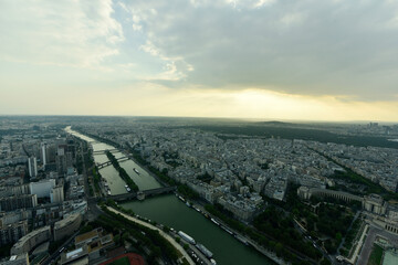 Paris - France. View from Tour Eiffel