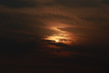 Fototapeta premium sunset in the sky