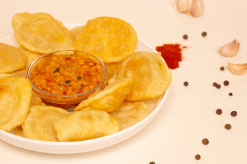puri bhaji or poori masala,aloo sabzi,aloo curry,fry bread indian food