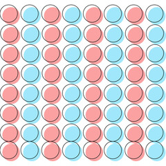Seamless geometric pattern, editable geometric pattern for backgrounds. Vector