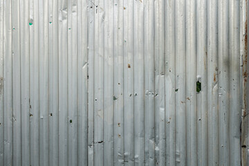 Galvanized sheet old rust wall, metallic fence