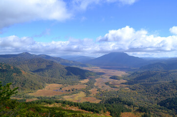 秋の尾瀬ヶ原と燧ヶ岳