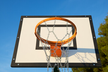 Basketball hoop view
