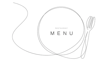 Fotobehang Restaurant menu background vector illustration © Keya