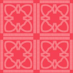 Obraz premium Mosaic with geometric shapes. Seamless pattern. Design with manual hatching. Textile. Ethnic boho ornament. Vector illustration for web design or print.