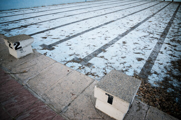 Empty swimming pool