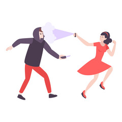 Pepper Spray Woman Composition