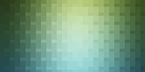 Light Blue, Green vector pattern in square style.