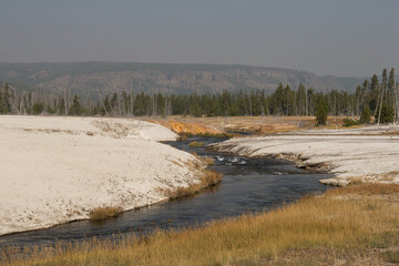 Geothermal area of Yellowstone National park