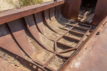 Aral sea boat detail