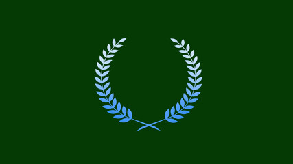 Best aqua gradient wheat icon on green dark background, New wheat icon
