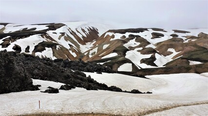 Im Gebiet von Landmannalaugar auf Island - Wanderung zum Brennisteinsalda Gipfel (855m) - Das...