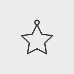 Star icon isolated on background. Christmas symbol modern, simple, vector, icon for website design, mobile app, ui. Vector Illustration