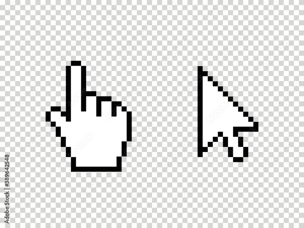 Fototapete pixel arrow web cursors