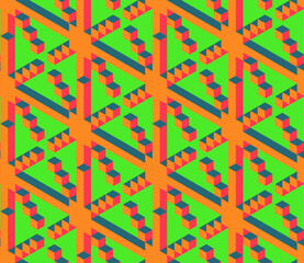 Seamless geometric pattern with the image of Christmas snowflakes. Vector design for holiday web banner, business presentation, brand package, fabric, print, wallpaper, postcards.