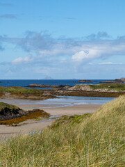A view of the Skellig Islands from Derrynane Beach