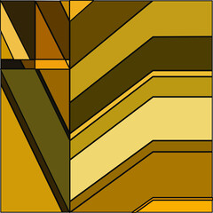 
abstract geometric
 pattern in yellow and brown tones