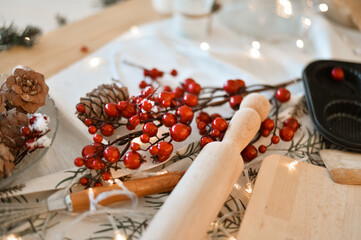 New year decoration at home