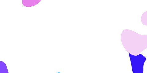 Light blue, red vector background with random forms.