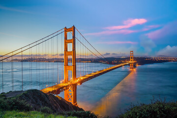 Famous Golden Gate Bridge, San Francisco in USA