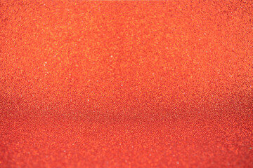 Fototapeta premium Abstract orange background, glitter or bokeh lights. Round defocused particles.
