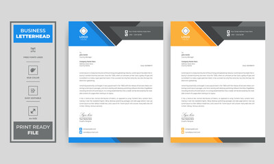 Creative business letterhead template design