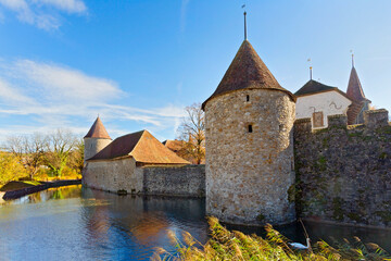 Schloss Hallwyl, Wasserschloss in Aargau, Schweiz