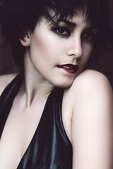 Fototapeta premium sexy woman biting lips