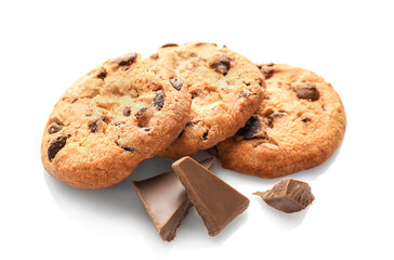 Tasty sweet chocolate chip cookies