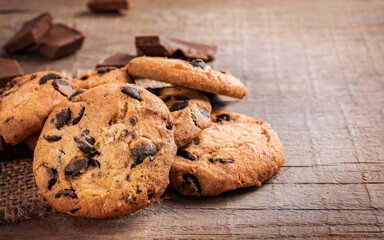 Chocolate chip cookies and chocolate