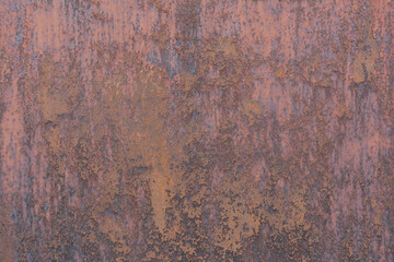 Rust on old metal wall