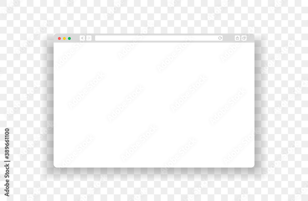 Poster Web browser window dark ui template. Mockup web page window for computer.