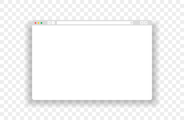Web browser window dark ui template. Mockup web page window for computer.