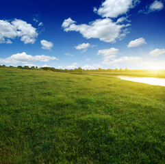 landscape with a river