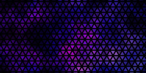 Dark Purple, Pink vector layout with lines, triangles.